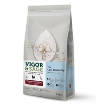 Vigor&Sage dog adult low sensitivity yam&white fish 2 kg hondenvoer