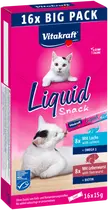 Vitakraft cat-liquid snack multipack leverworst&zalm 16x15gr.