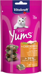 Vitakraft cat yums kip & kattengras 40 gram