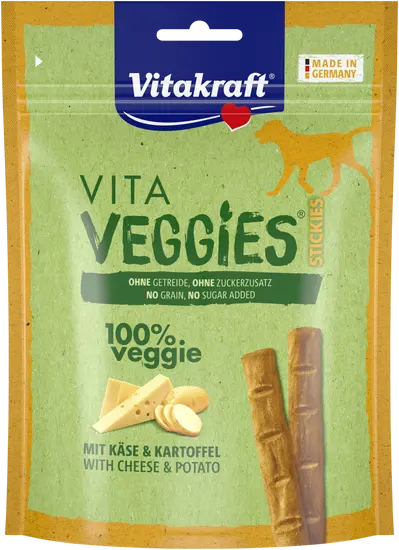 Vitakraft Vita veggies dog stickies kaas & aardappel 80 gram