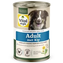 Vitalstyle Ecostyle blik adult kip 400gr. Hondenvoer