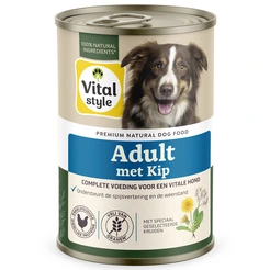 Vitalstyle Ecostyle blik adult kip 400gr. Hondenvoer