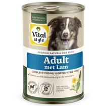 Vitalstyle Ecostyle blik adult lam 400gr. Hondenvoer