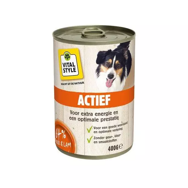 navigatie punch lade Vitalstyle Ecostyle dog blik actief 400 gram Hondenvoer - Van Noord's  Dierenvoeders
