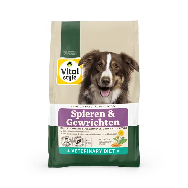 Vitalstyle Ecostyle dog spieren+gewrichten 3kg Hondenvoer - afbeelding 1