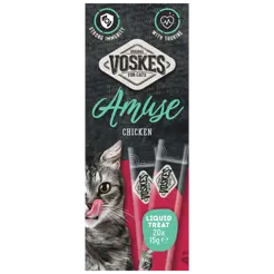 Voskes amuse liquid treat kip 20x15 gram
