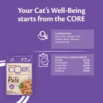 Wellness Core cat purely pate adult eend&kip 85gr. - afbeelding 3