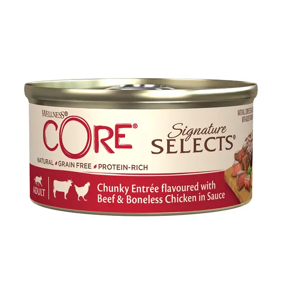 Wellness Core cat signature selects chunky kip&rund saus 79gr. - afbeelding 1