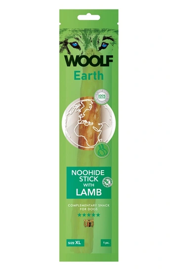 Woolf Earth Noohide XL stick with lamb 85 gram