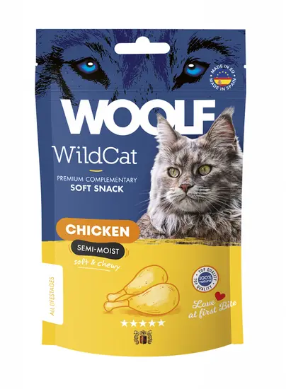 Woolf Wildcat snacks Chicken kip kat 50 gram