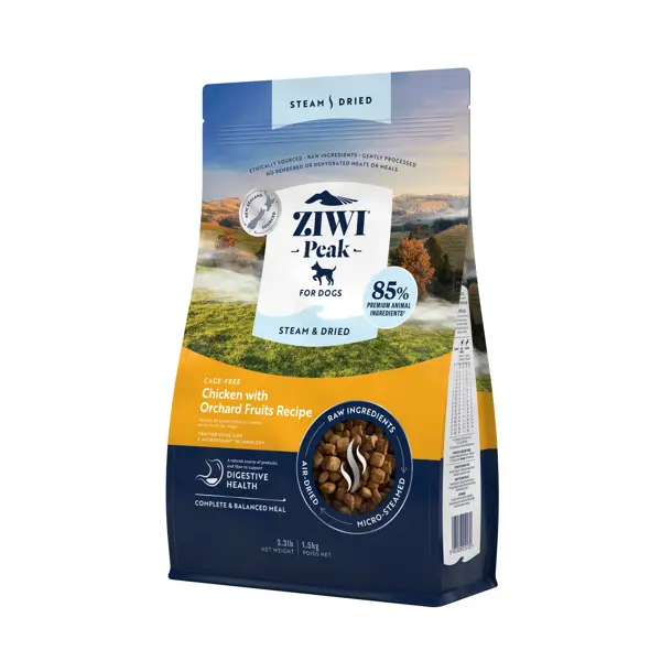 Ziwi Peak dog steam&dried chicken 1,5kg - afbeelding 1